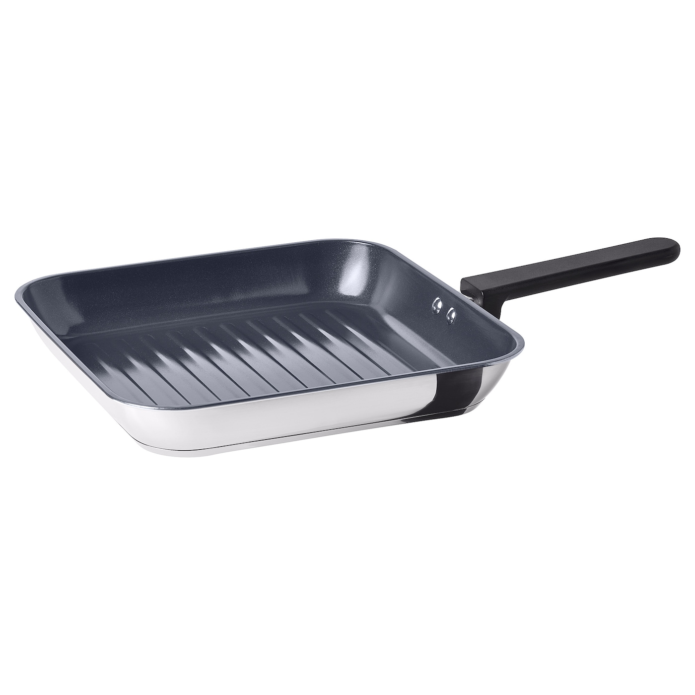 IKEA MIDDAGSMAT patelnia grill, powłoka zapobiegająca przywieraniu/stal nierdz, 28x28 cm