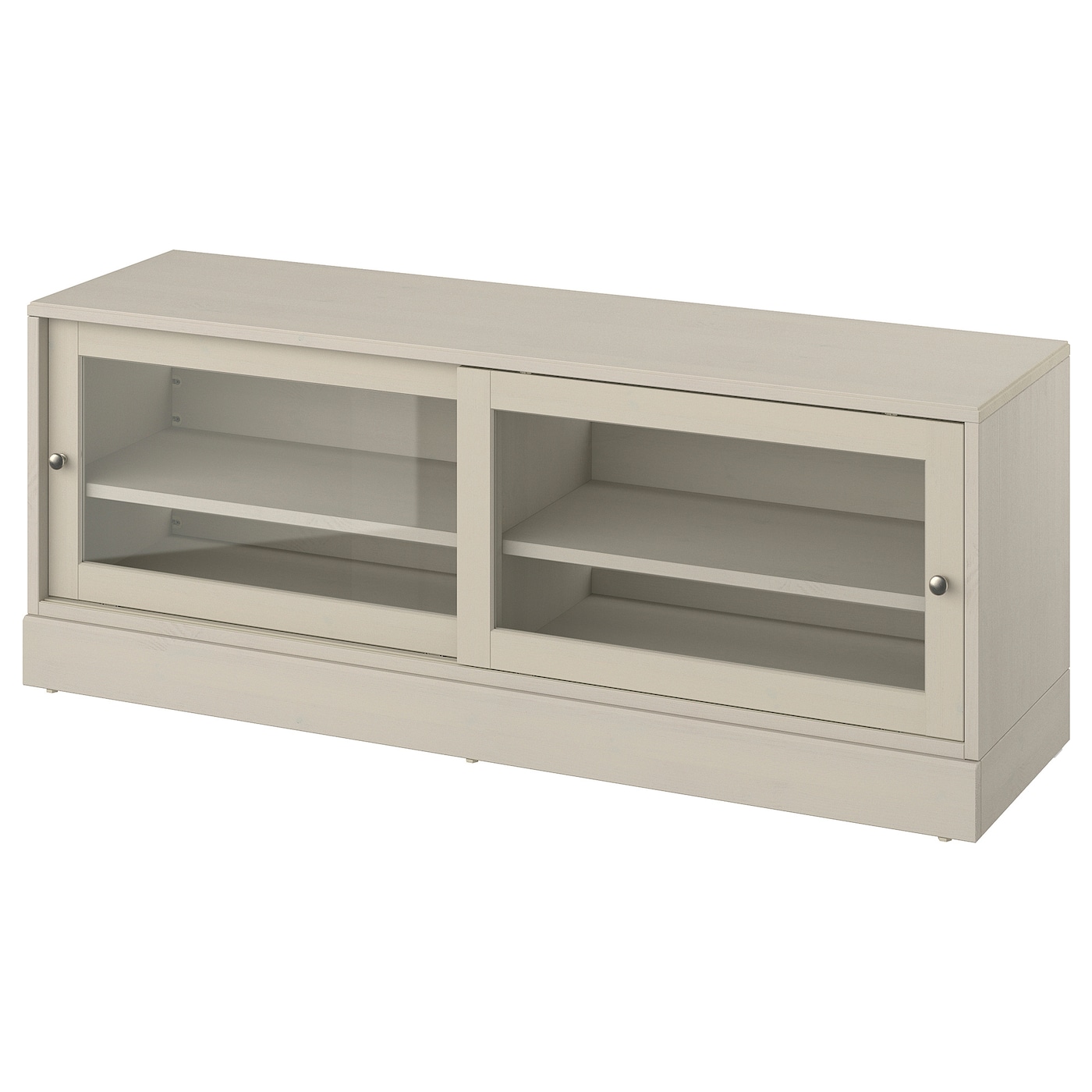 IKEA HAVSTA szafka TV z cokołem, szarobeżowy, 160x47x62 cm