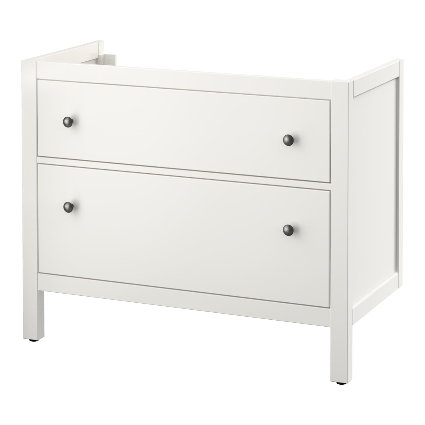 IKEA HEMNES szafka pod umywalkę z 2 szufladami, biały, 100x47x83 cm