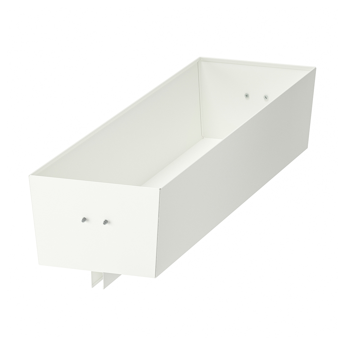IKEA MITTZON pojemnik do ramy z kółkami, biały, 80x14 cm