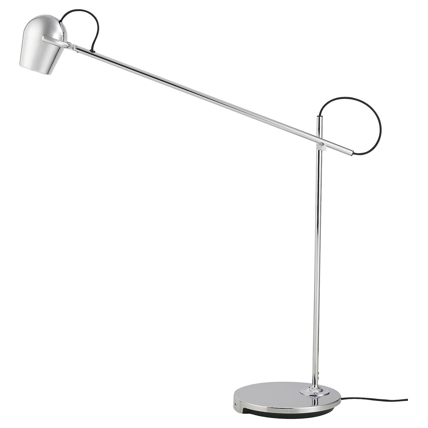 IKEA MODERMOLN lampa biurkowa, chrom, Średnica podstawy: 21 cm