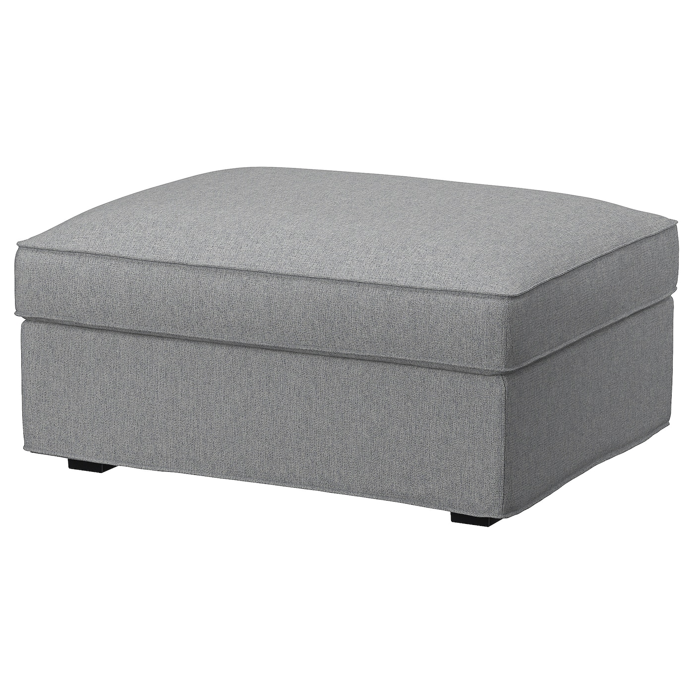 IKEA KIVIK podnóżek ze schowkiem, Tibbleby beżowy/szary, Szerokość: 90 cm