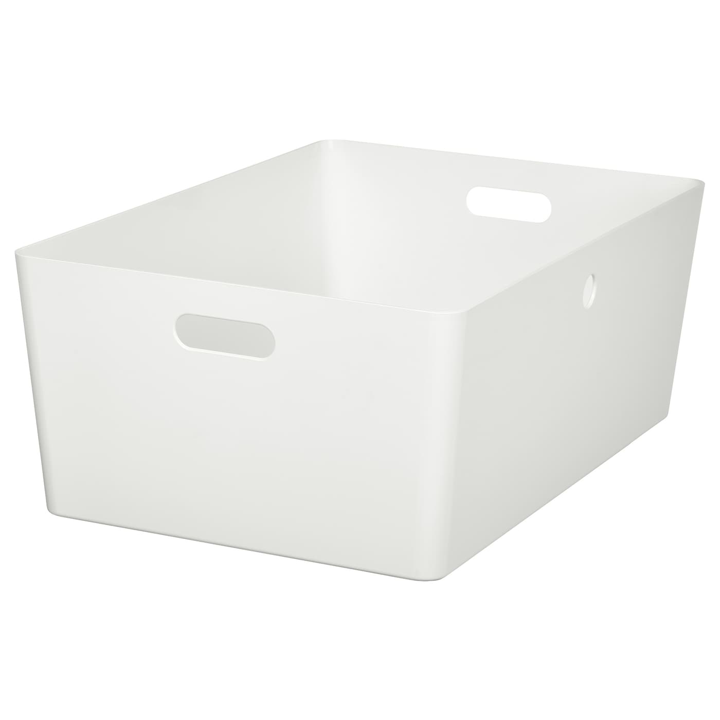 IKEA KUGGIS pojemnik, biały, 37x54x21 cm
