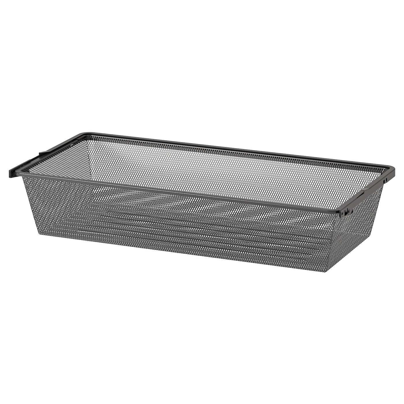 IKEA BOAXEL kosz druciany, antracyt, 80x40x15 cm
