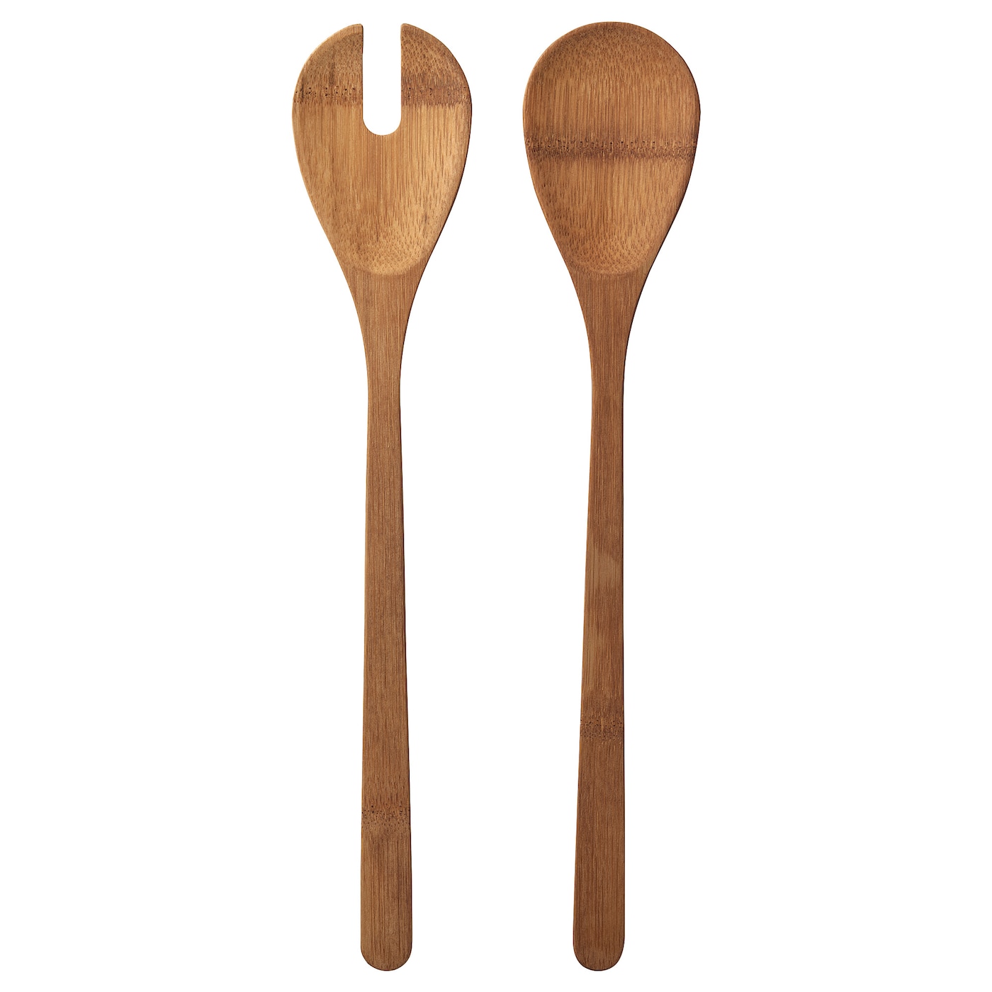 IKEA GRÖNSAKER sztućce sałatkowe, 2 szt, bambus, Długość: 31 cm