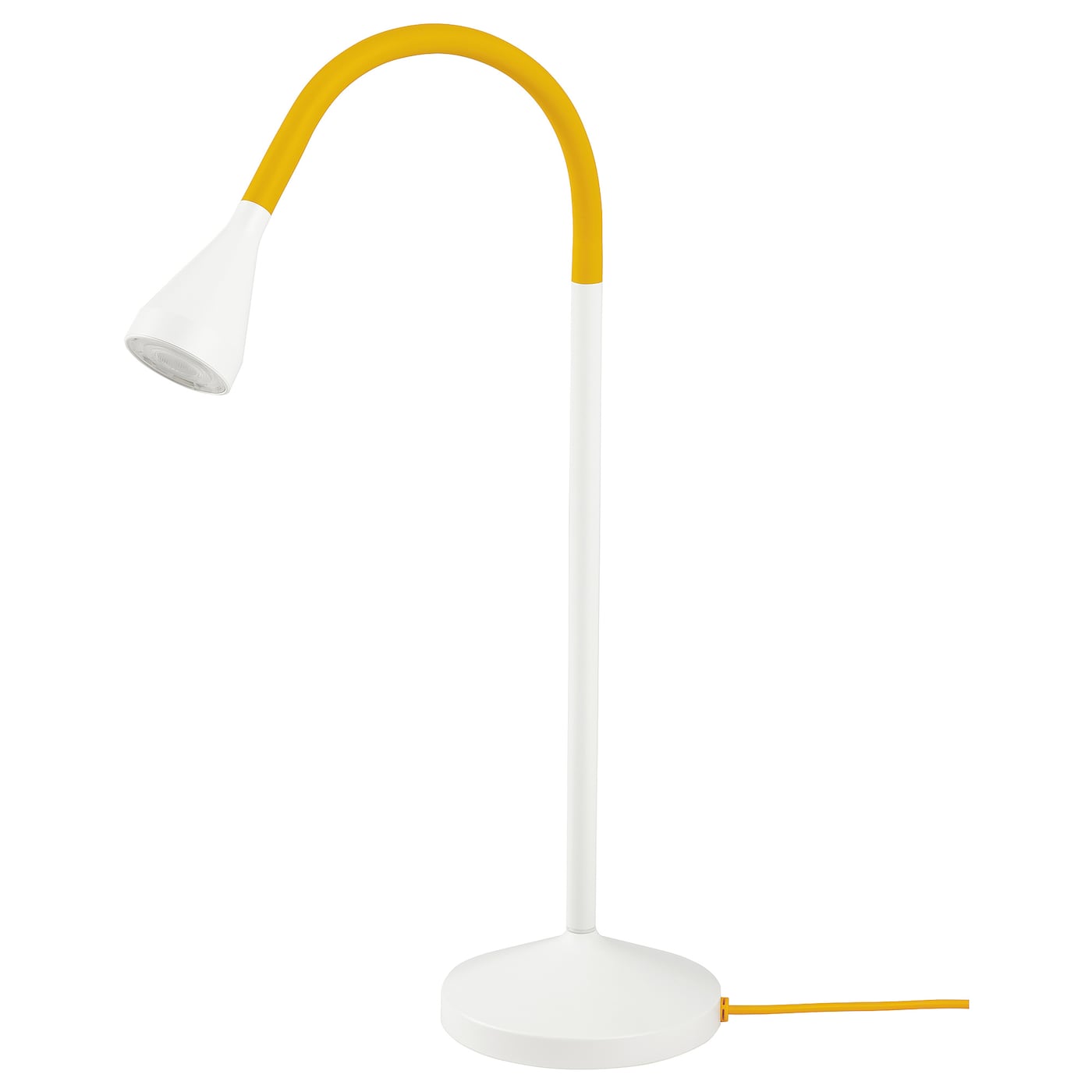 IKEA NÄVLINGE lampka na biurko LED, żółty/biały, Strumień światła: 220 lm