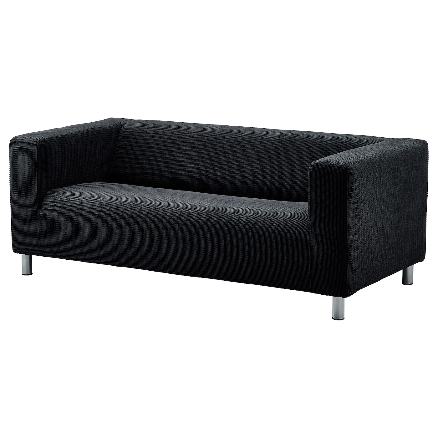IKEA KLIPPAN sofa 2-osobowa, Vansbro czarny, Szerokość: 180 cm