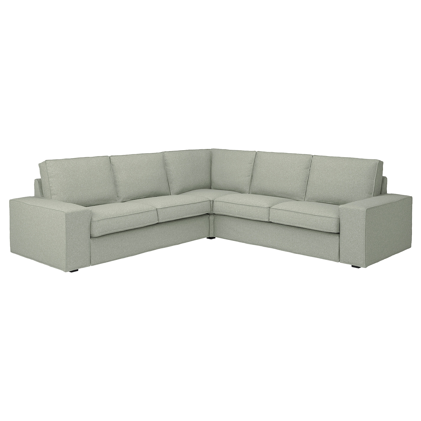 IKEA KIVIK sofa narożna 4-osobowa, Gunnared jasnozielony, Głębokość: 95 cm