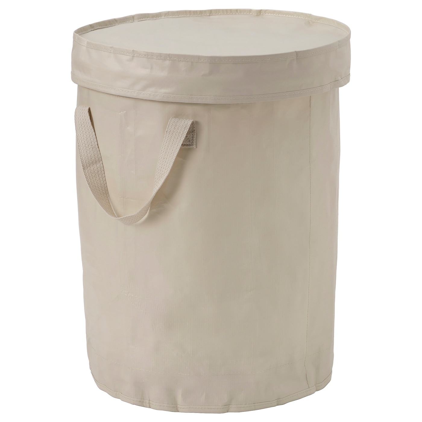 IKEA DIMPA torba do sortowania z pokrywką, jasny szarobeżowy, 50 l