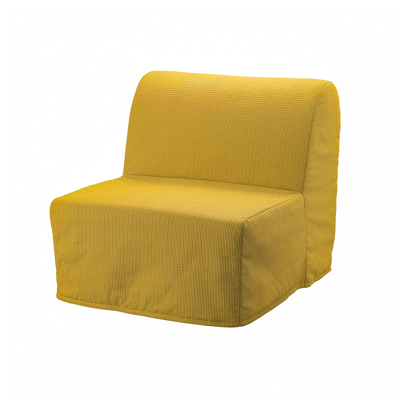 IKEA LYCKSELE HÅVET fotel rozkładany, Vansbro żółty, Szerokość: 80 cm