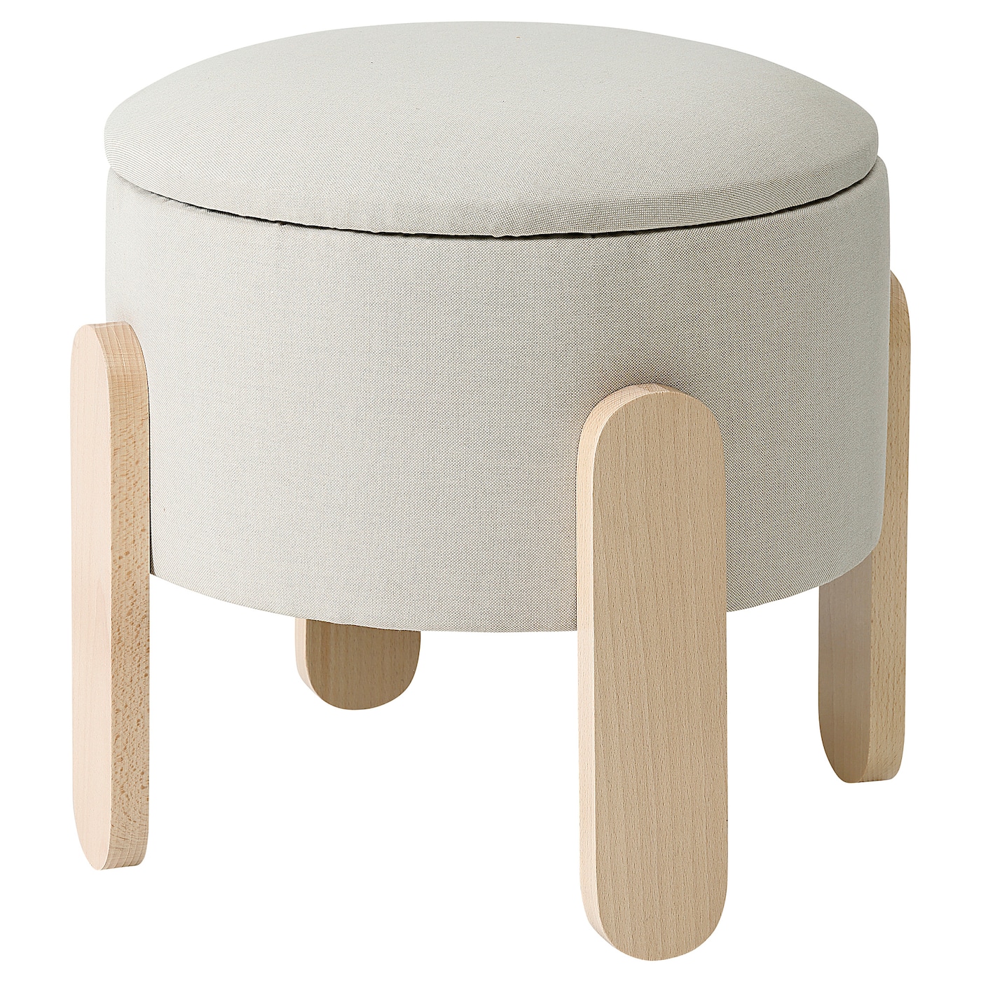 IKEA FÖRLUNDA puf, z pojemnikiem/Vissle beżowy, Średnica: 44 cm