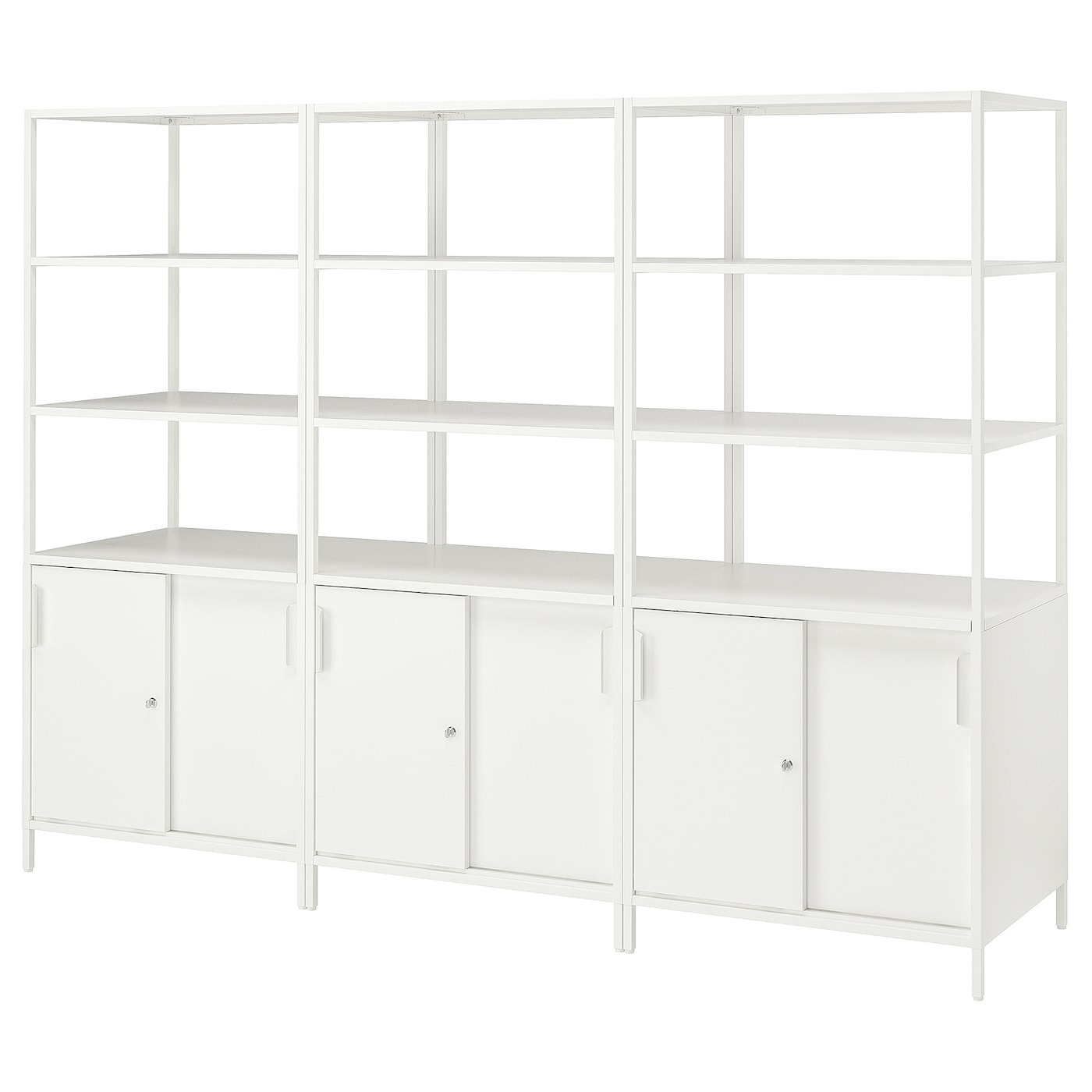 IKEA TROTTEN kombinacja szafek, biały, 240x180 cm