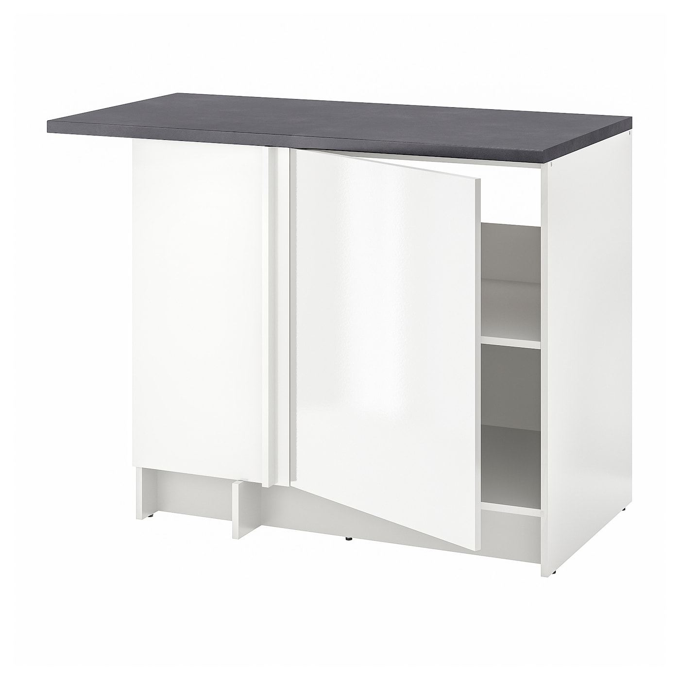 IKEA KNOXHULT szafka nar, połysk biały, 100x91 cm
