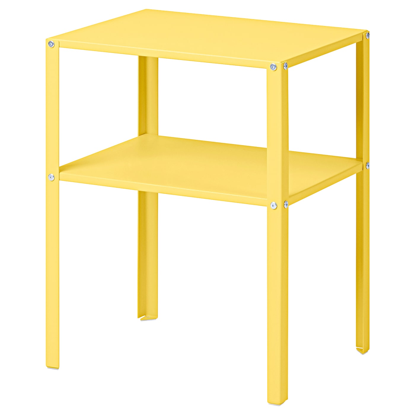 IKEA KNARREVIK stolik nocny, jaskrawożółty, 42x34 cm