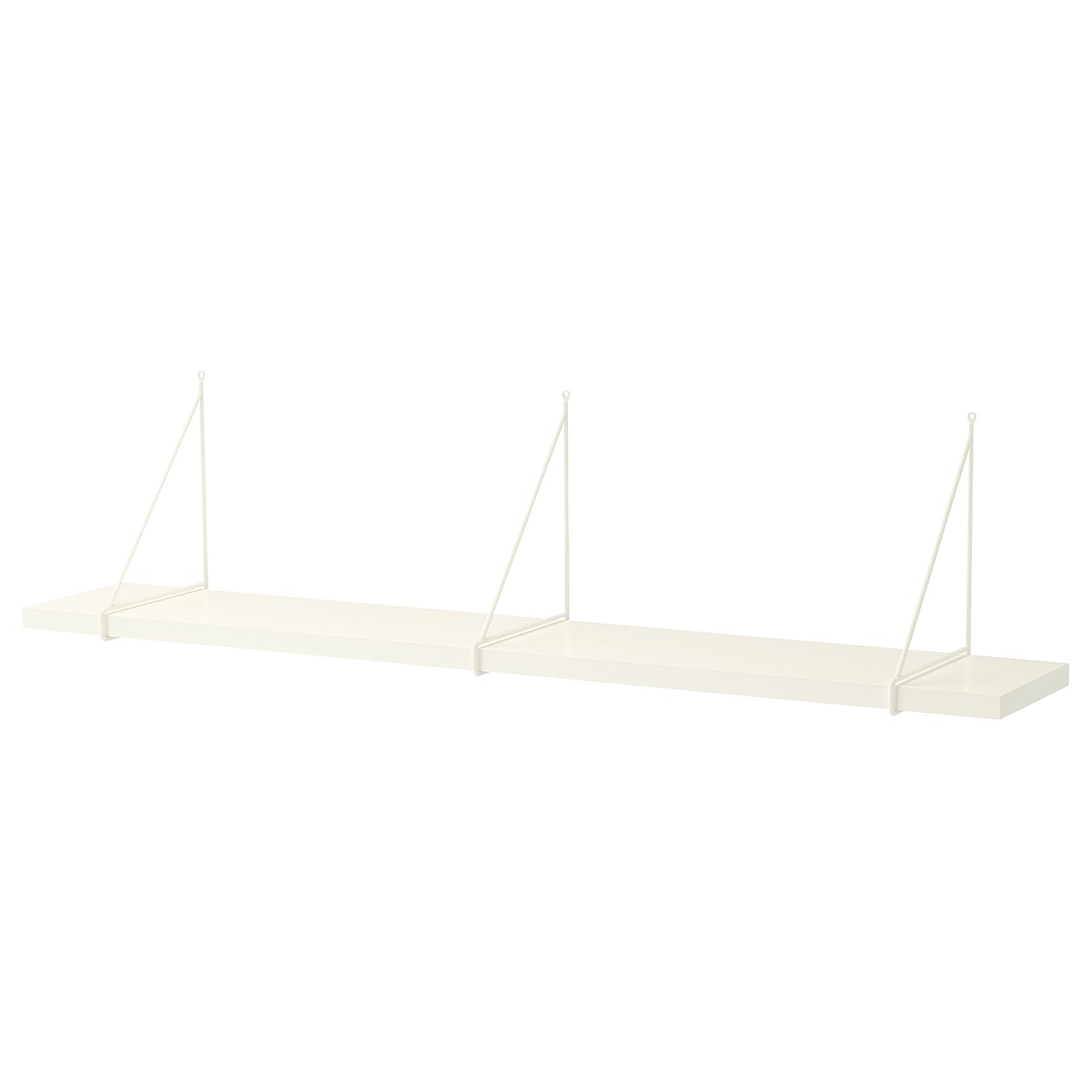 IKEA BERGSHULT / PERSHULT półka ścienna, biały/biały, 120x20 cm
