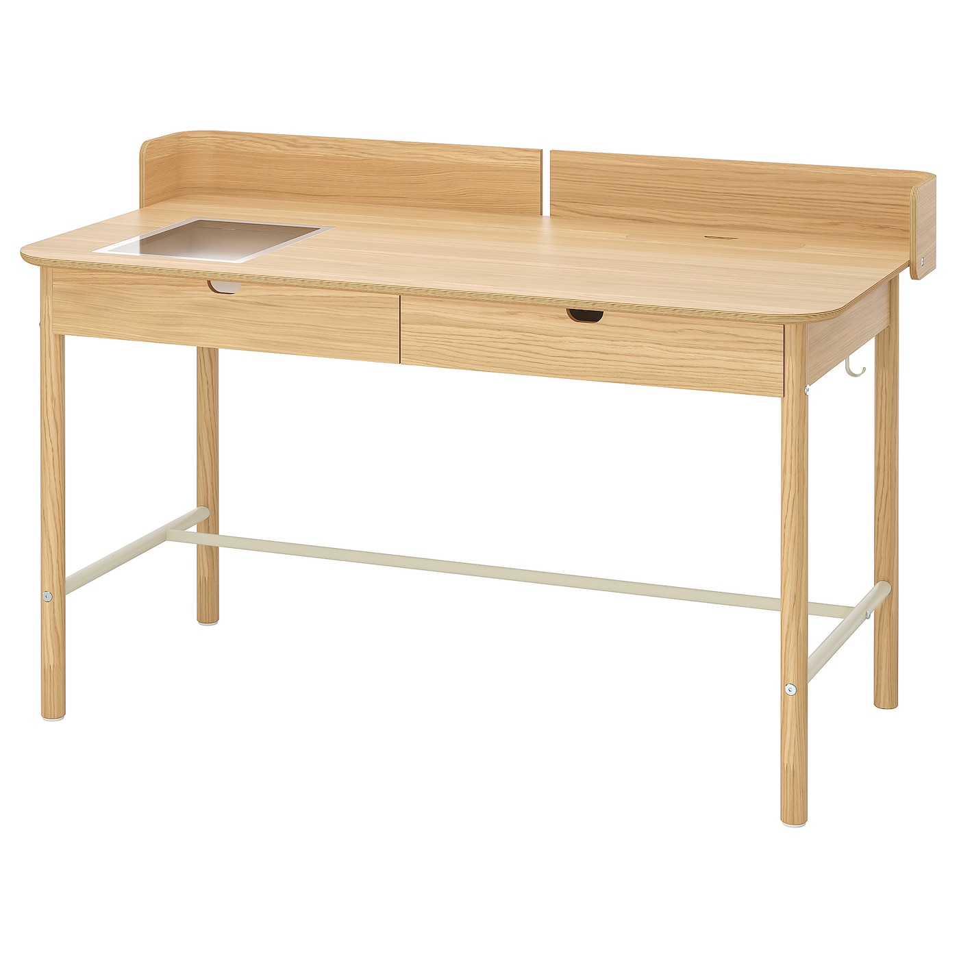 IKEA RIDSPÖ biurko, dąb, 140x70 cm