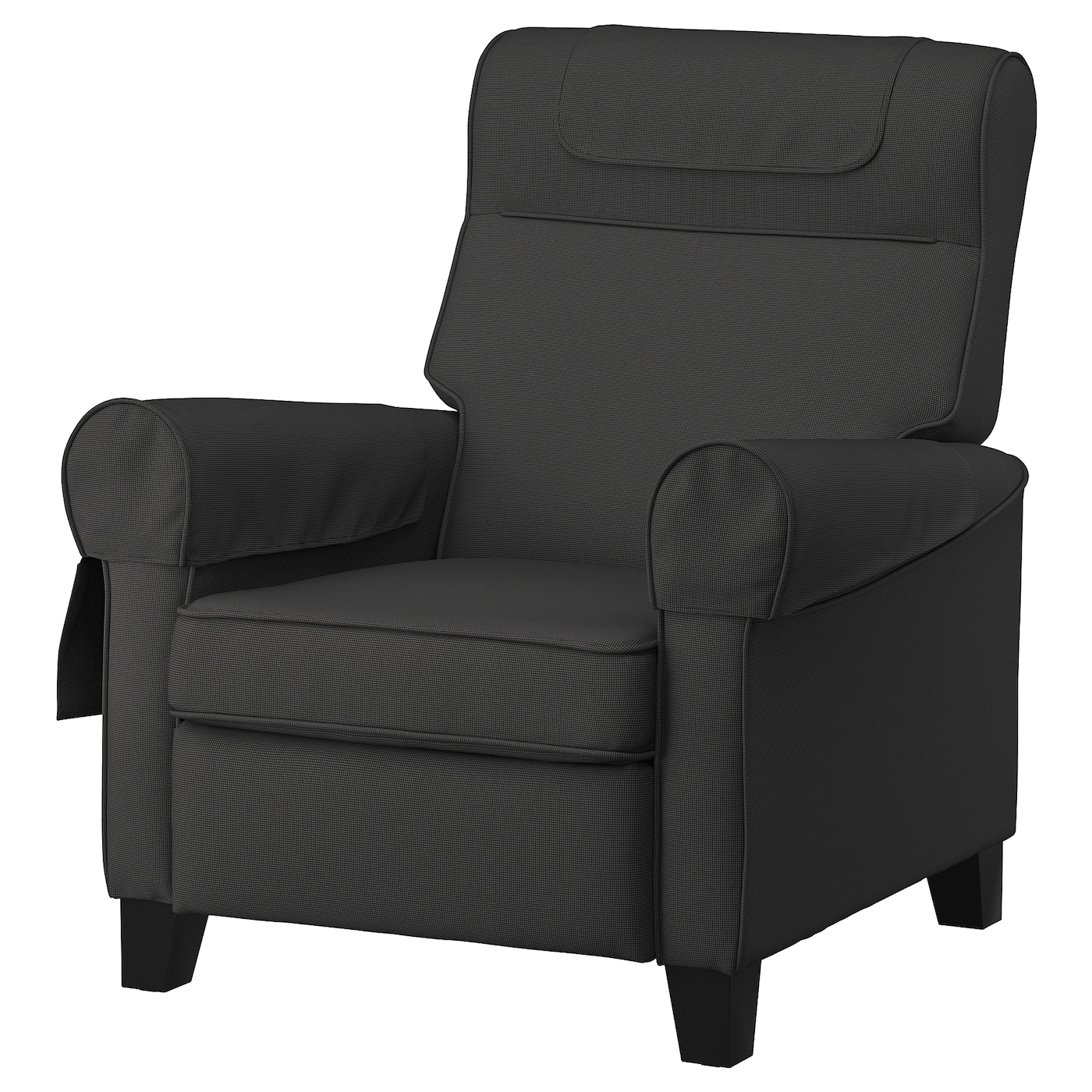 IKEA MUREN fotel rozkładany, Remmarn ciemnoszary, Szerokość: 85 cm
