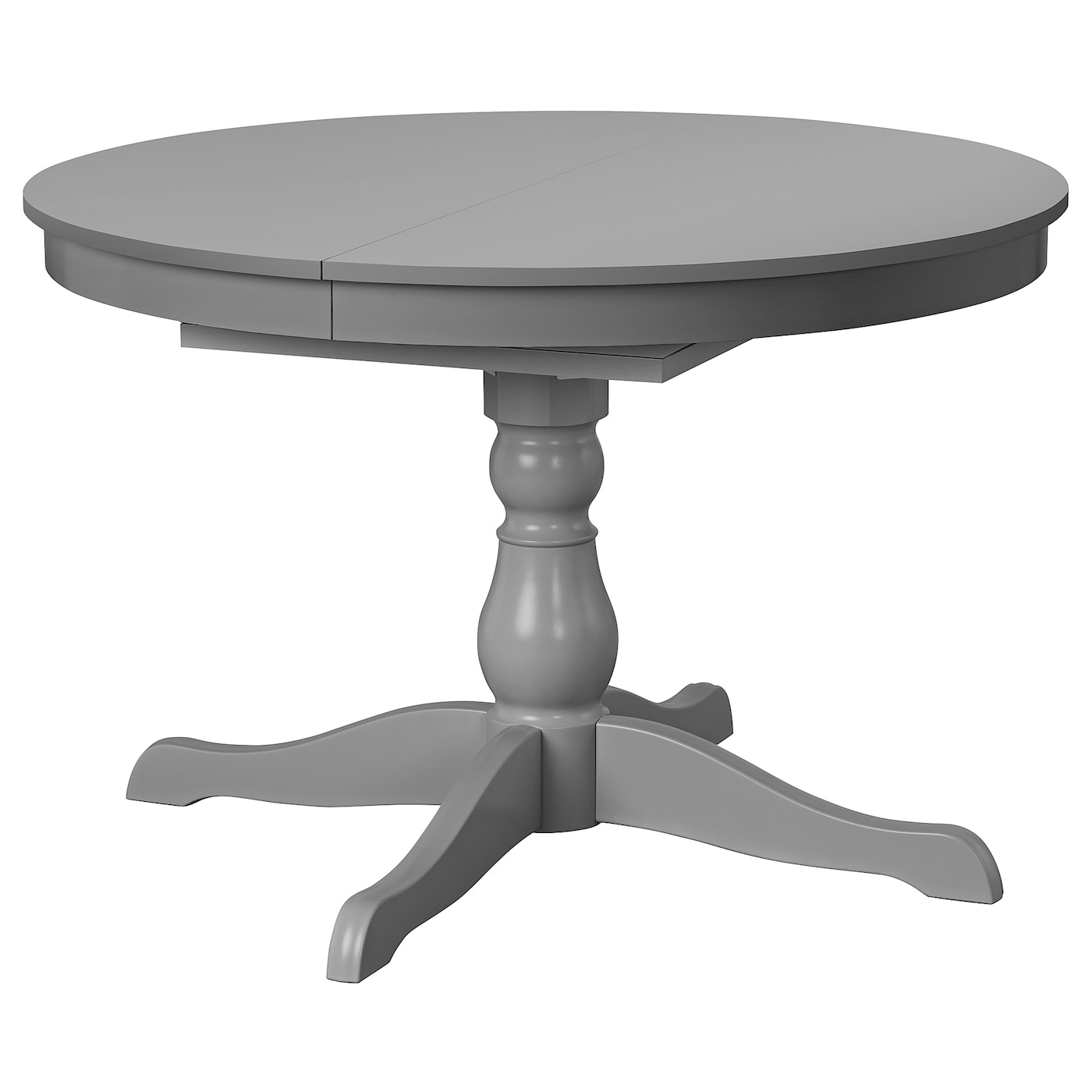 IKEA INGATORP stół rozkładany, szary, 110/155 cm