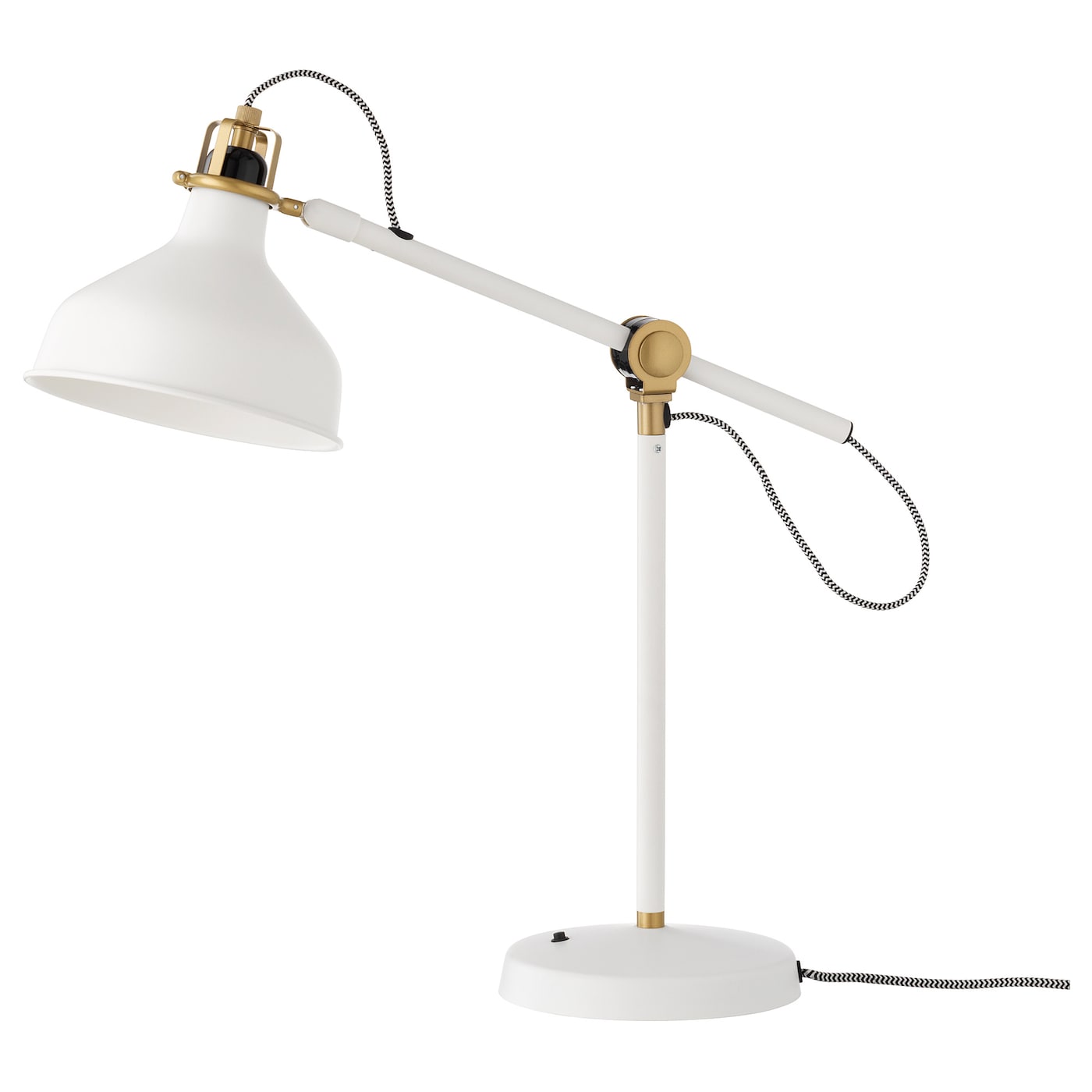 IKEA RANARP lampa biurkowa, kremowy, Wysokość: 42 cm