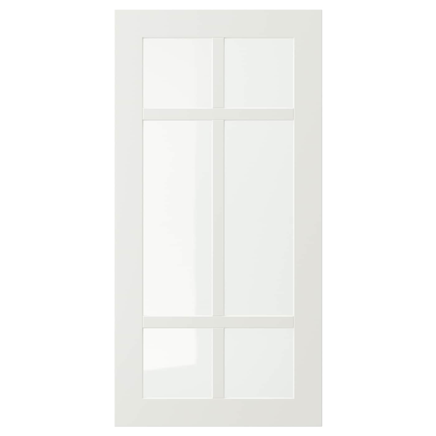 IKEA STENSUND drzwi szklane, biały, 40x80 cm