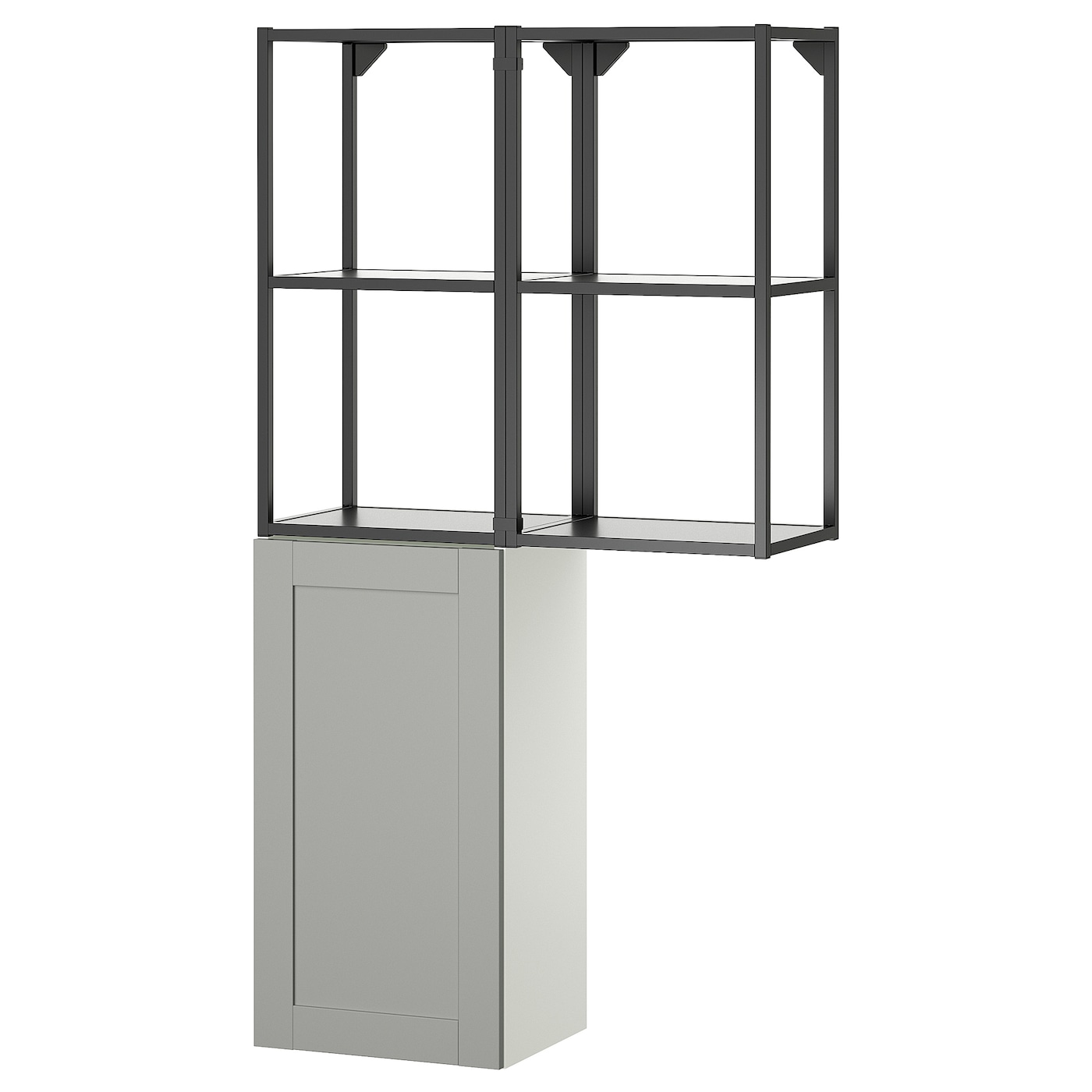 IKEA ENHET regał, antracyt/szary rama, 80x32x150 cm