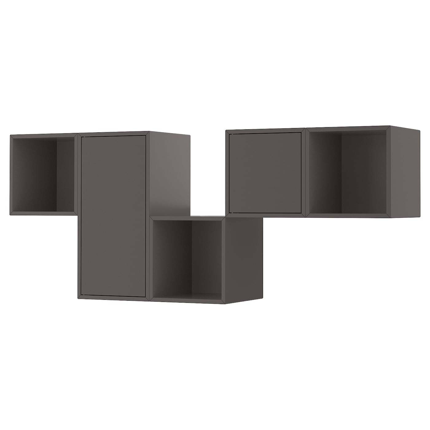 IKEA EKET kombinacja szafek ściennych, ciemnoszary, 175x35x70 cm