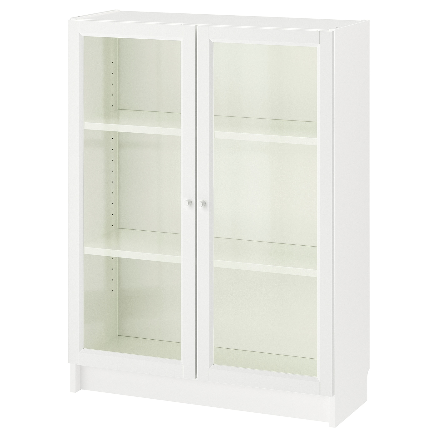 IKEA BILLY / OXBERG witryna, biały, 80x30x106 cm