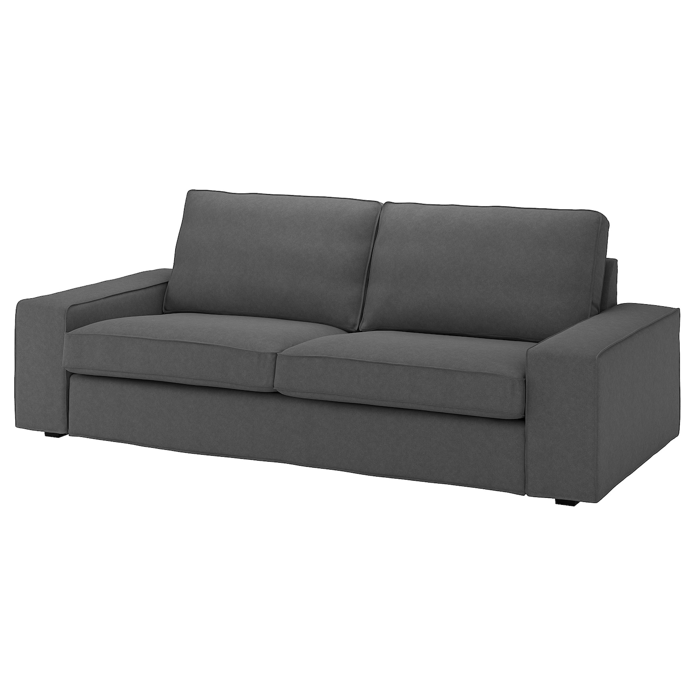 IKEA KIVIK sofa 3-osobowa, Tallmyra średnioszary, Szerokość: 228 cm