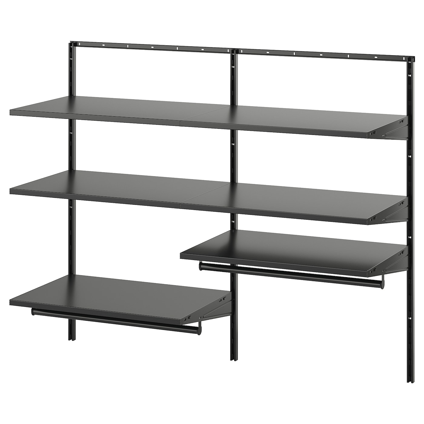 IKEA BOAXEL kombinacja szafy, antracyt, 125x40x101 cm