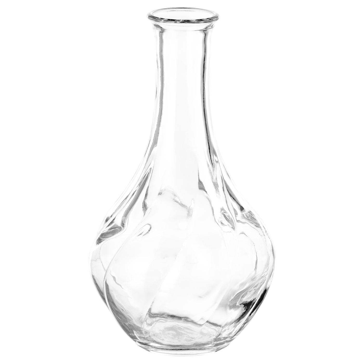 IKEA VILJESTARK Wazon, szkło bezbarwne, 17 cm