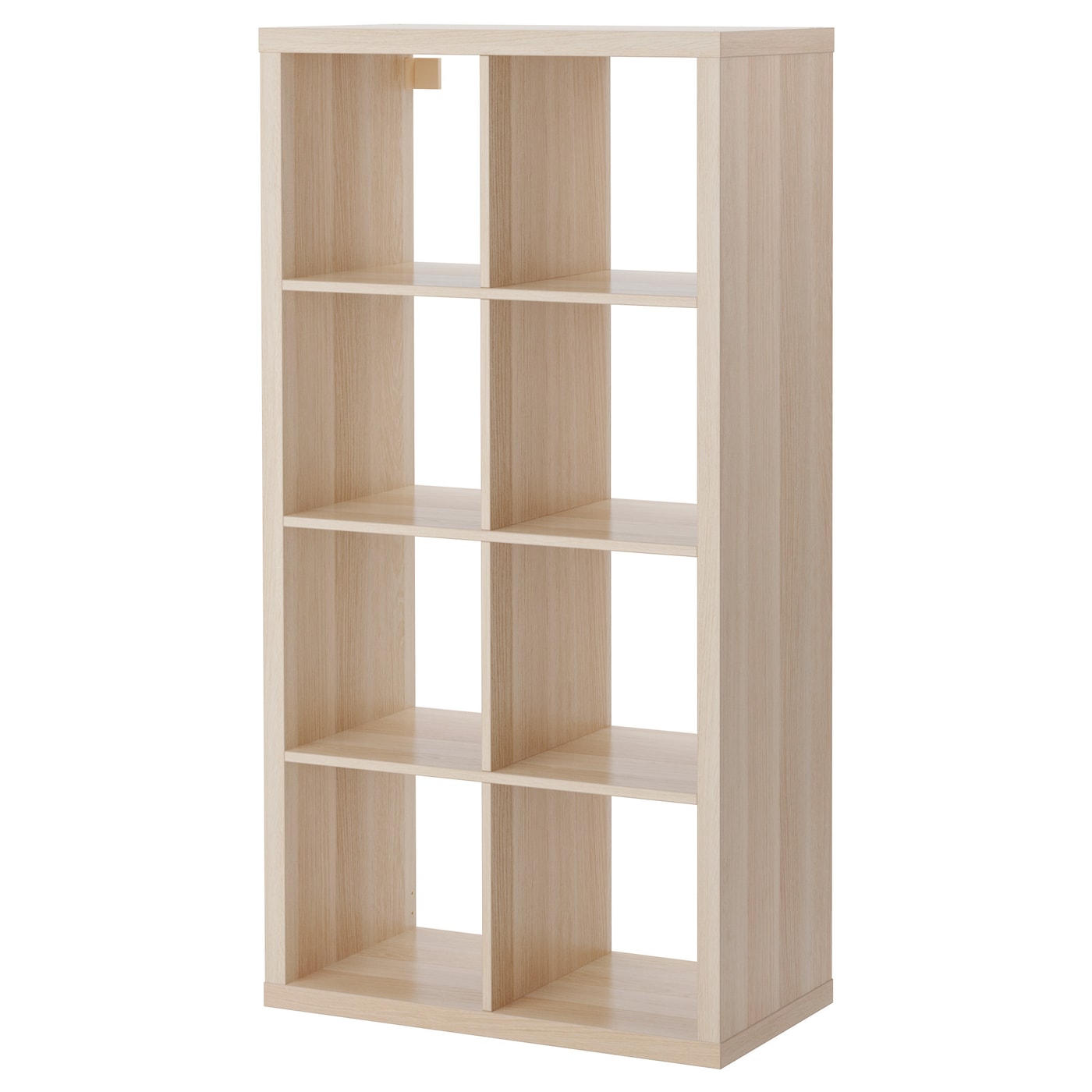 IKEA KALLAX regał, imitacja dębu bejcowanego na biało, 77x147 cm