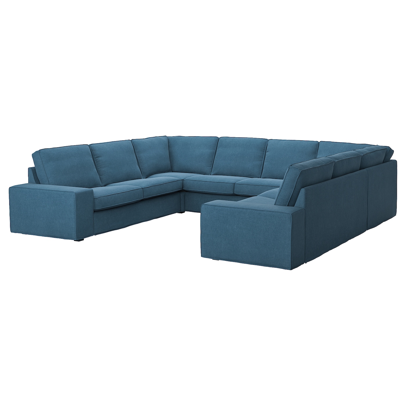 IKEA KIVIK sofa w kształcie litery U, 6-osob, Tallmyra niebieski, Szerokość: 328 cm