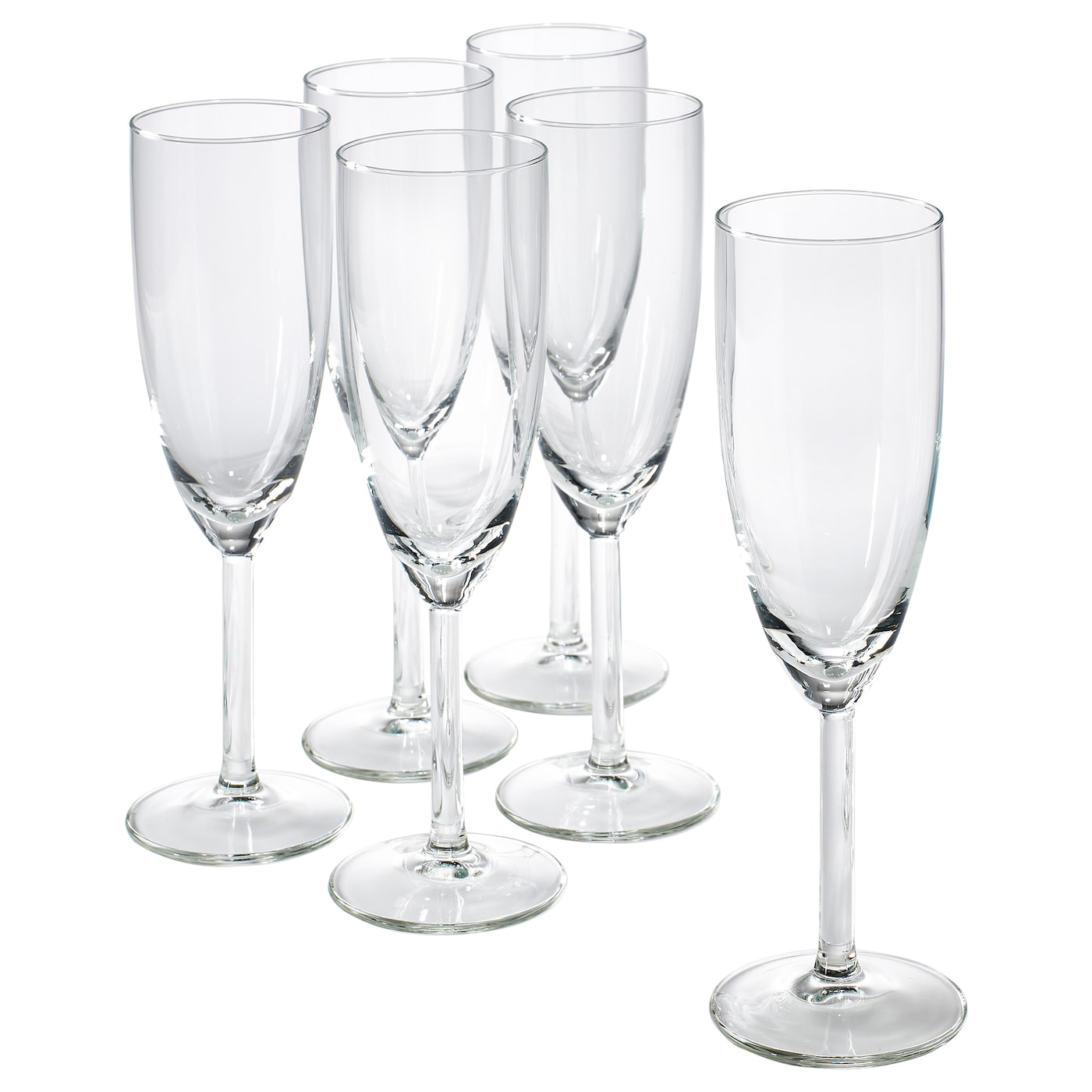 IKEA SVALKA kieliszek do szampana, szkło bezbarwne, 21 cl