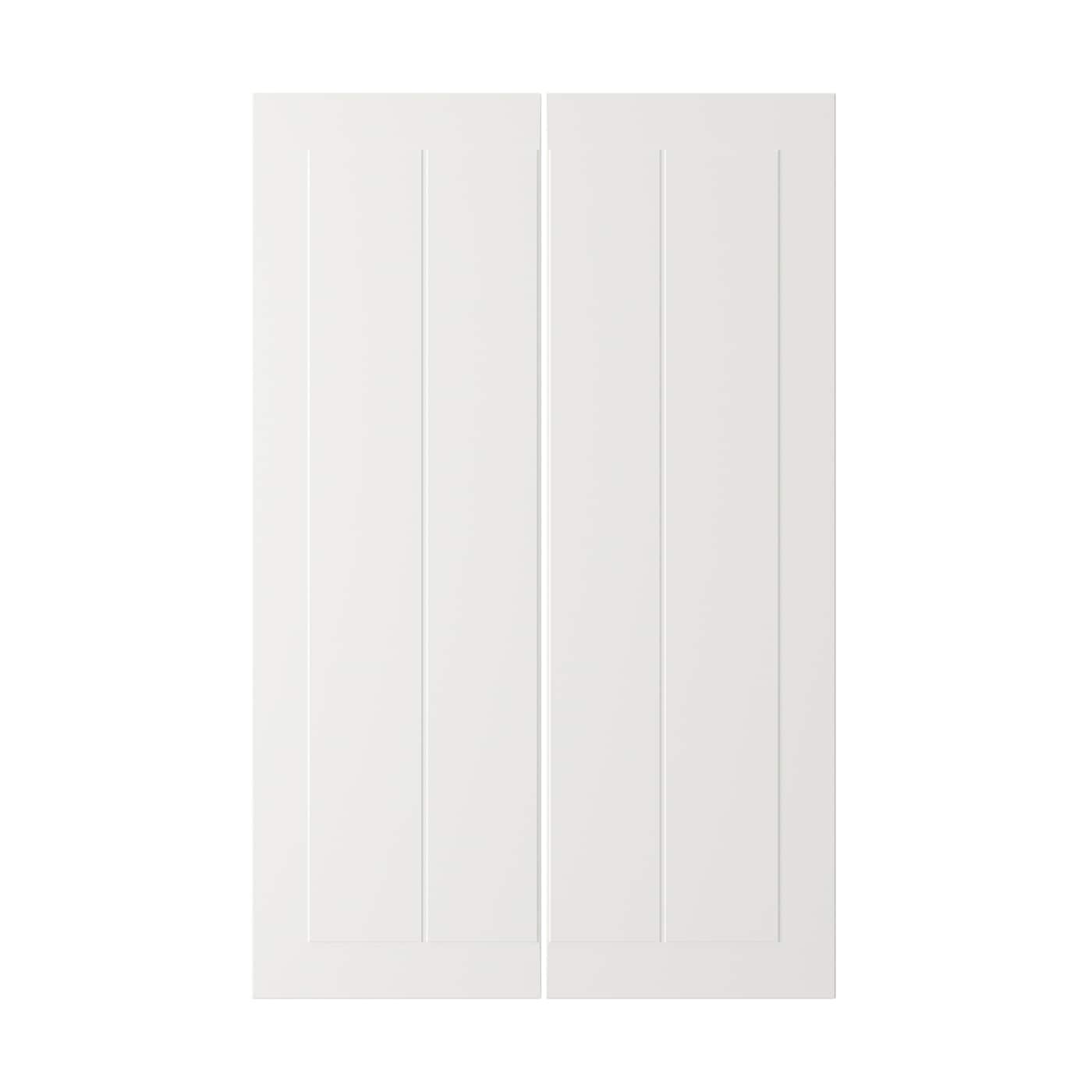 IKEA STENSUND drz sza nar 2 szt, biały, 25x80 cm