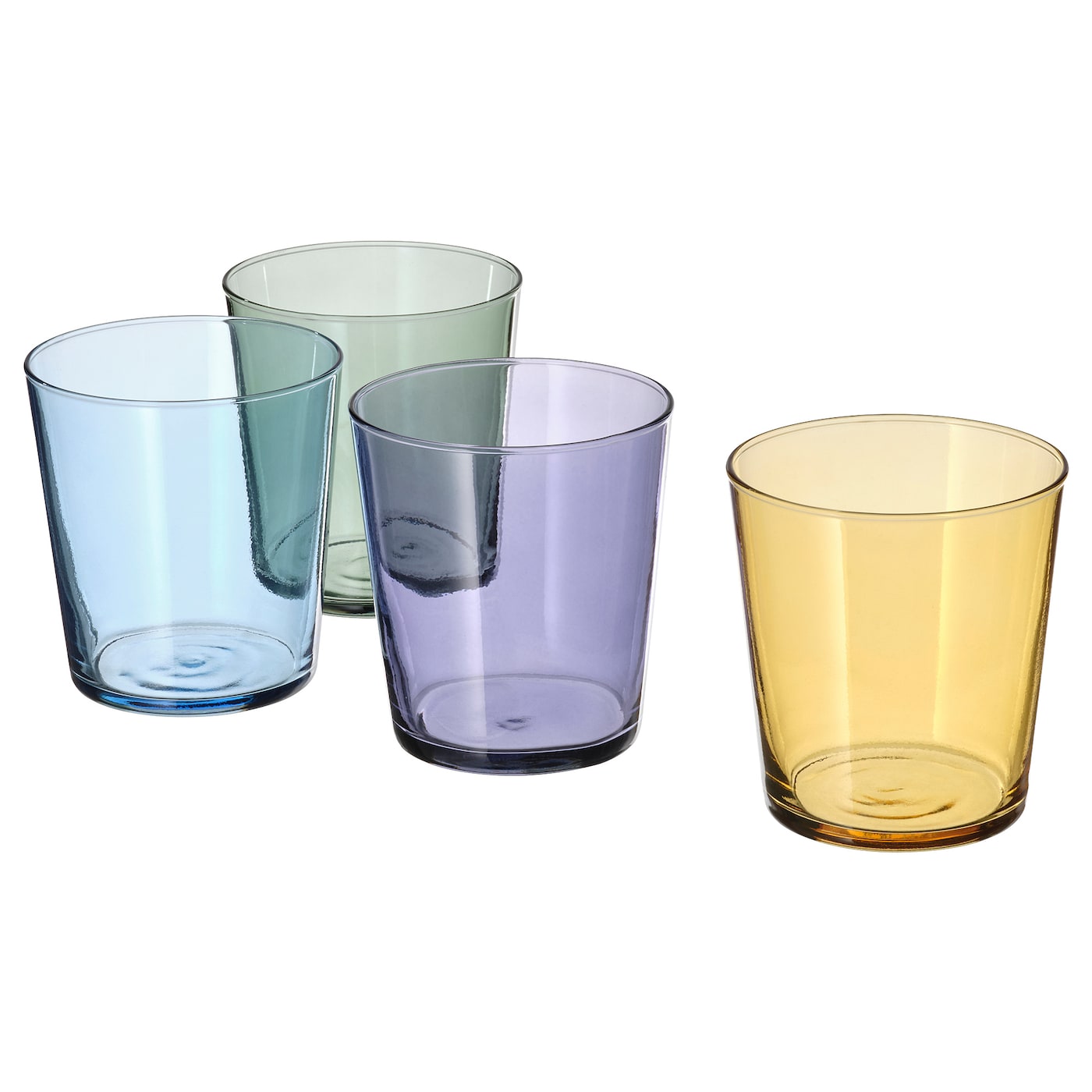 IKEA PAPPERSBJÖRK szklanka, różne kolory, 30 cl