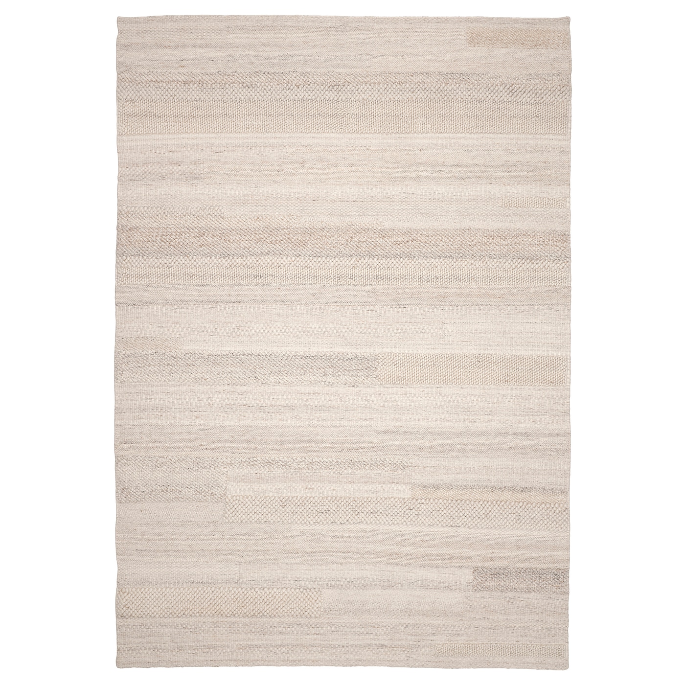 IKEA BRÖNDEN dywan z krótkim włosiem, wykonano ręcznie beżowy, 170x240 cm