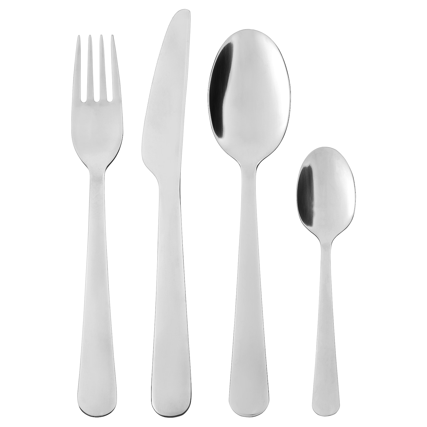 IKEA DRAGON komplet sztućców, 24 szt, stal nierdz