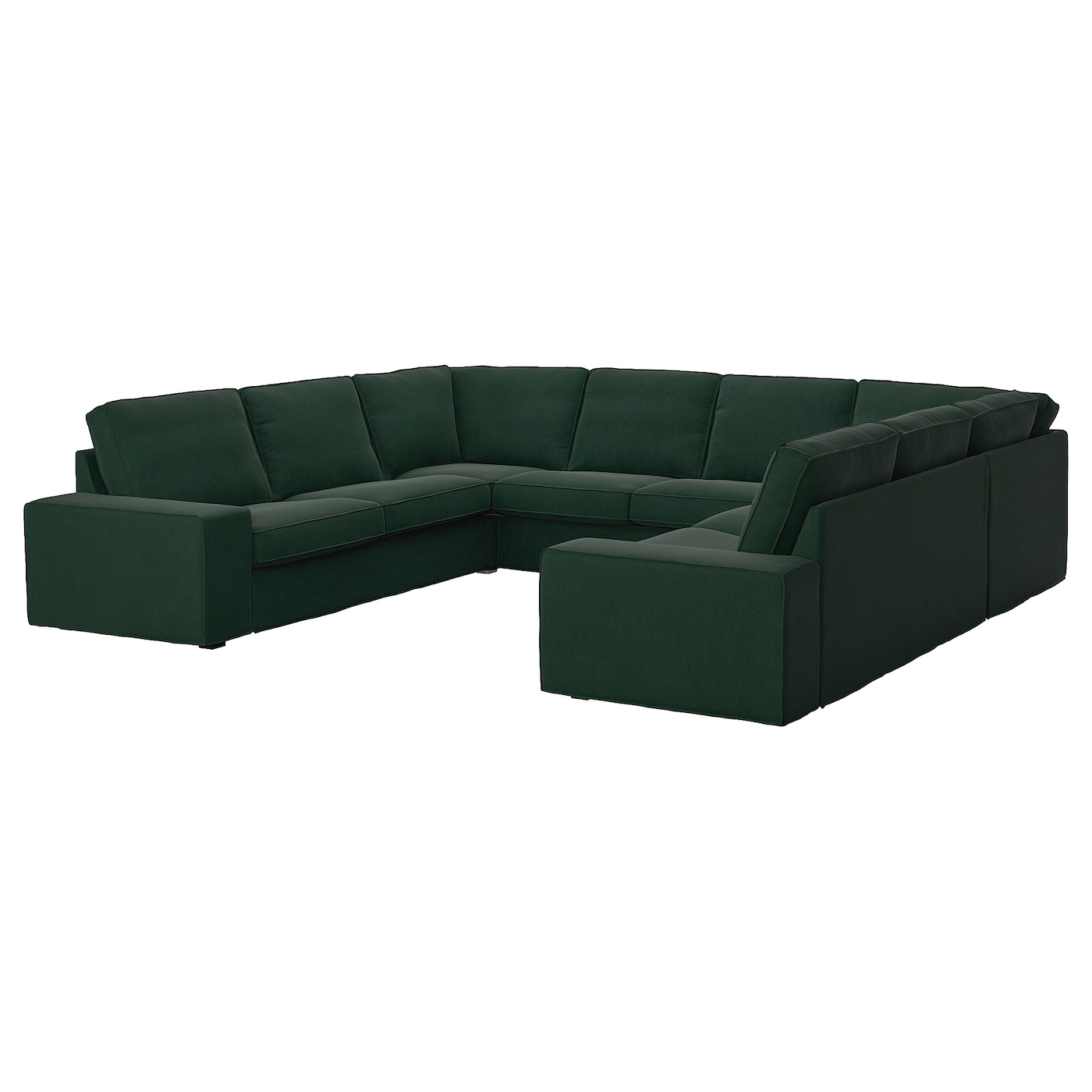 IKEA KIVIK sofa w kształcie litery U, 6-osob, Tallmyra ciemnozielony, Szerokość: 328 cm