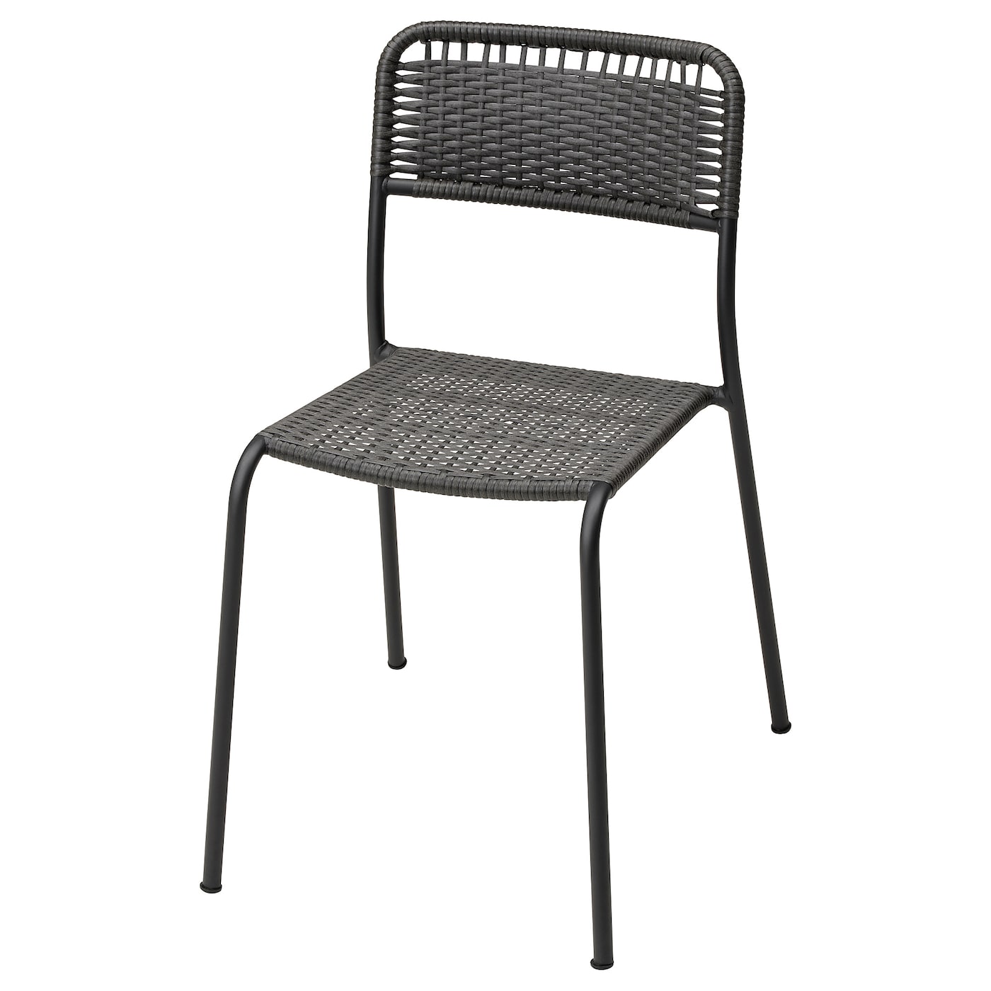 IKEA VIHOLMEN krzesło, ogrodowe, ciemnoszary, Przetestowano dla: 110 kg