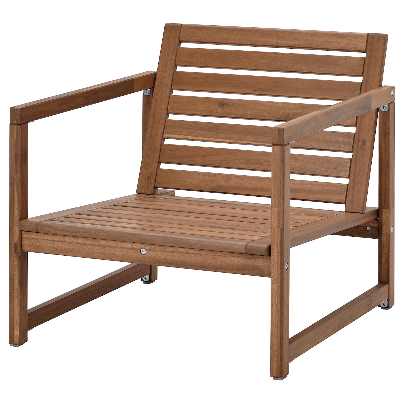 IKEA NÄMMARÖ leżak, ogrodowy, bejca jasnobrązowa, Głębokość: 78 cm