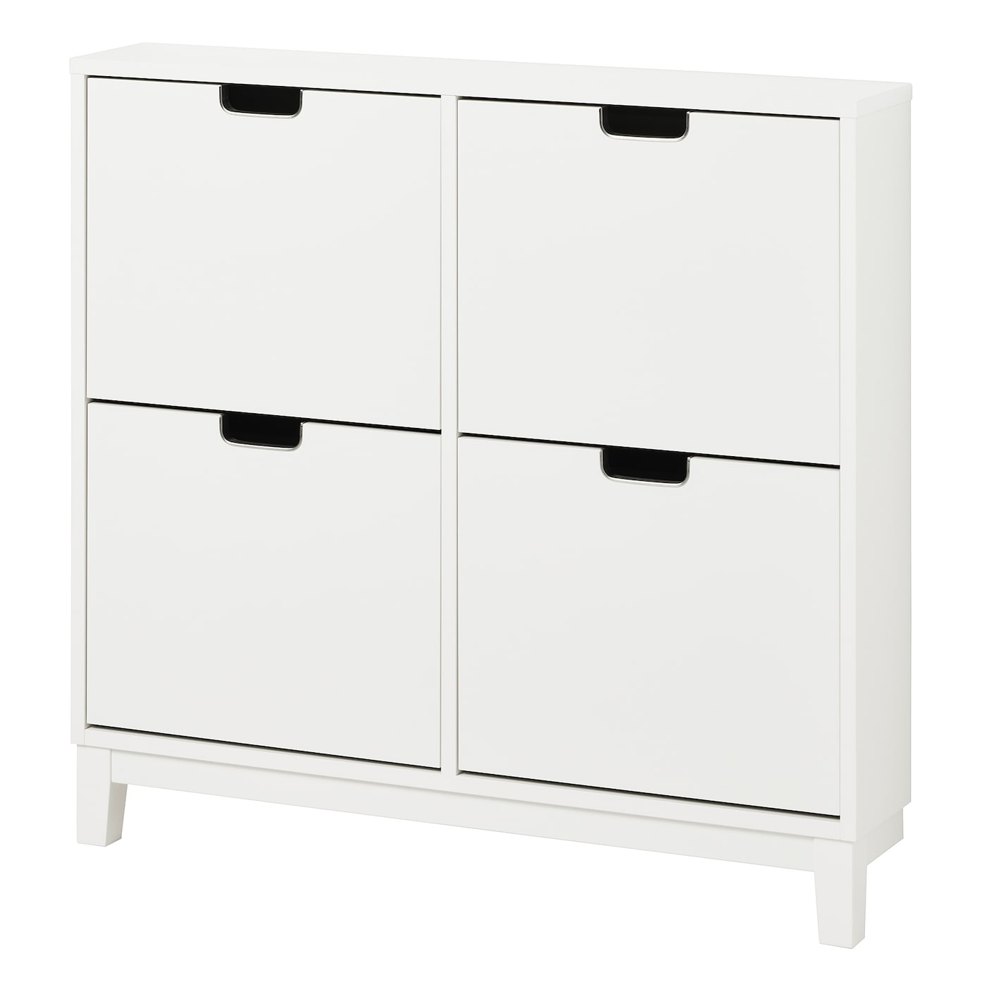 IKEA STÄLL szafka na buty, 4 przegrody, biały, 96x17x90 cm