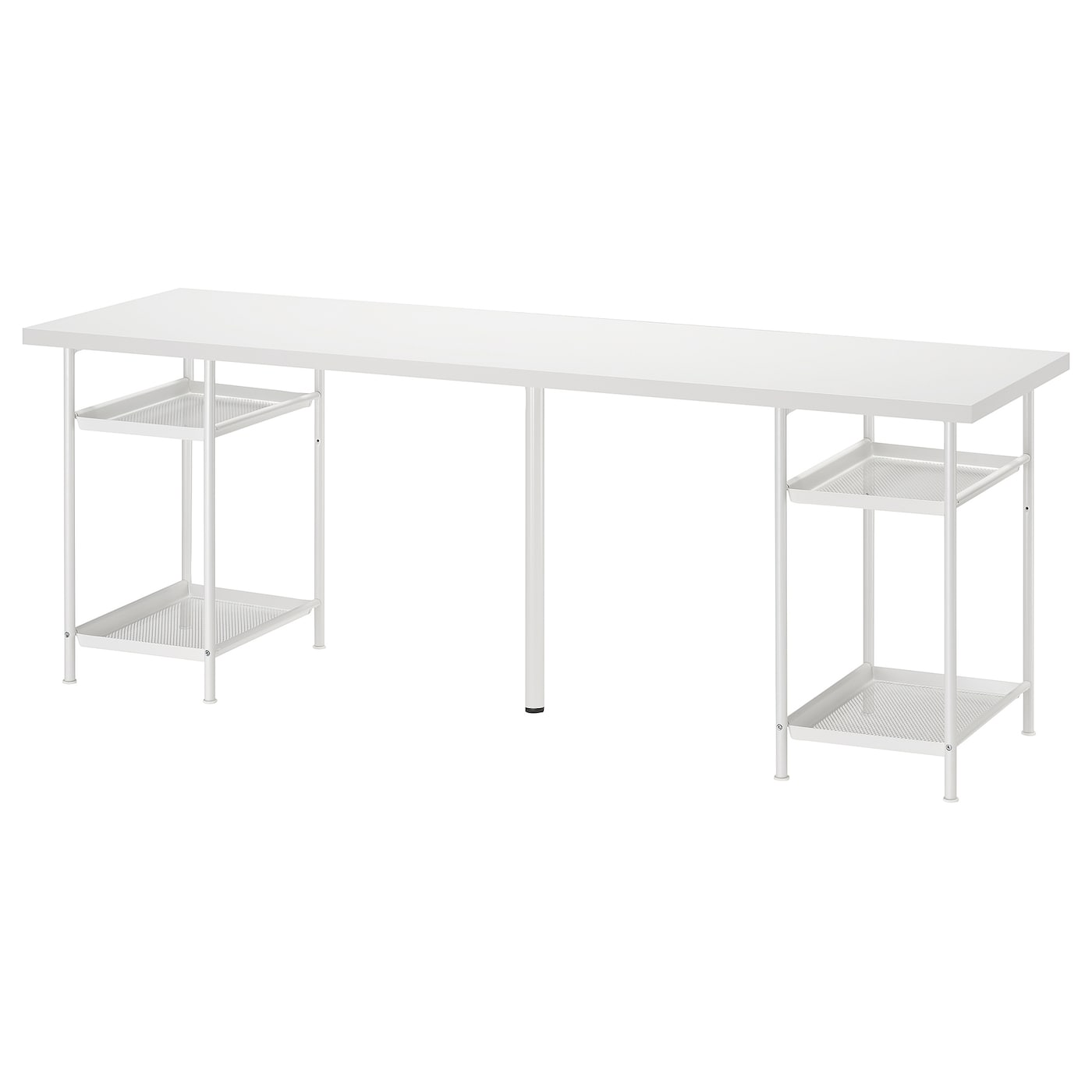 IKEA LAGKAPTEN / SPÄND biurko, biały, 200x60 cm