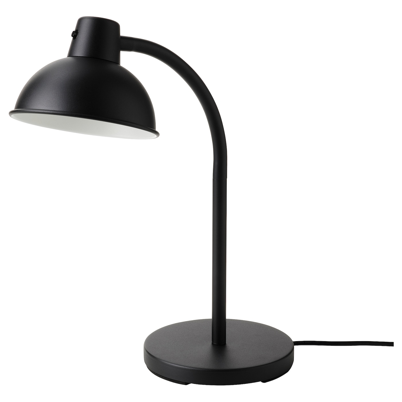 IKEA SKURUP lampa biurkowa, czarny, Średnica podstawy: 17 cm