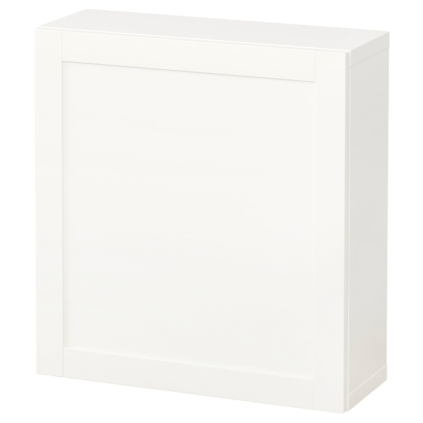 IKEA BESTÅ kombinacja szafek ściennych, biały/Hanviken biały, 60x22x64 cm