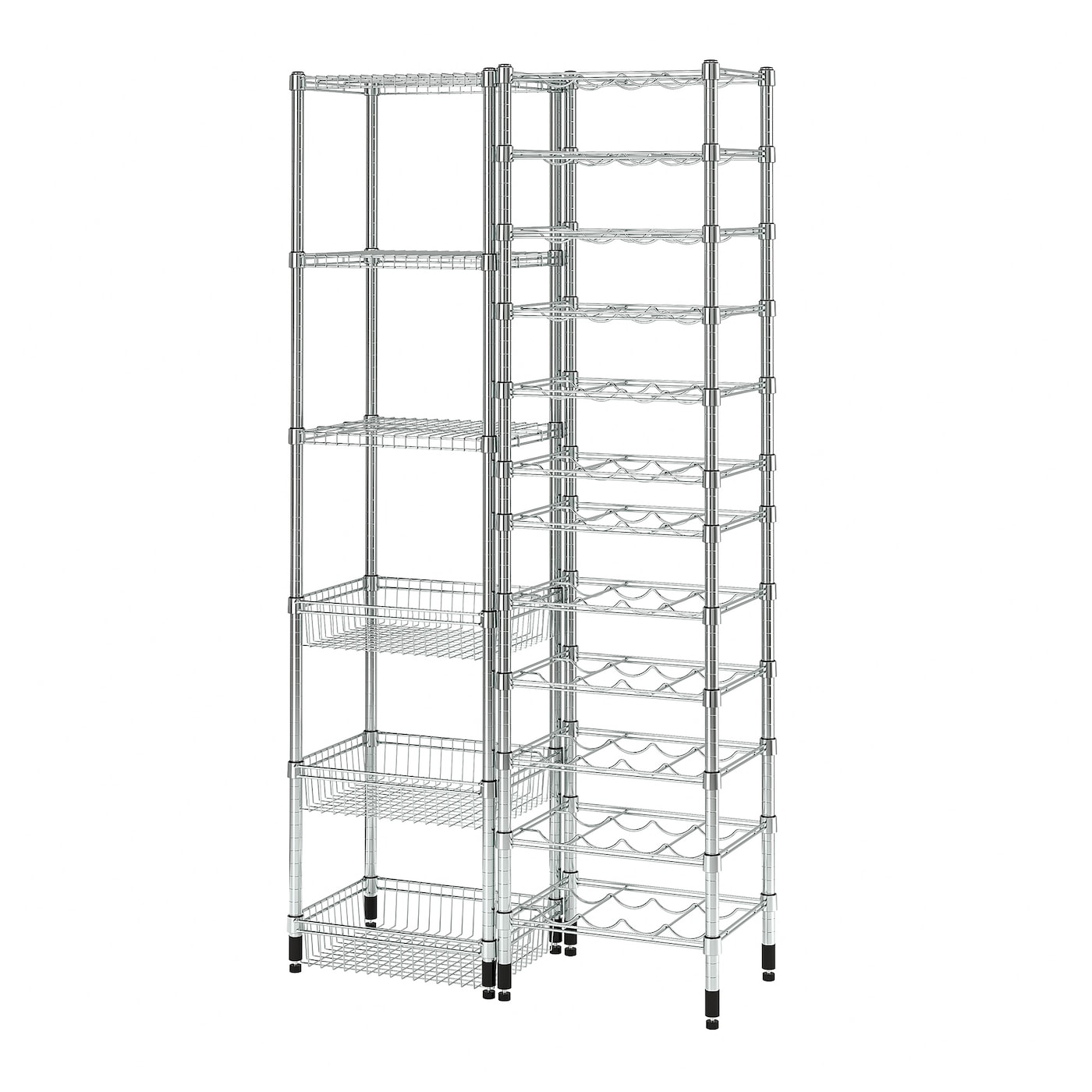 IKEA OMAR 2 sekcje półek, 94x36x181 cm