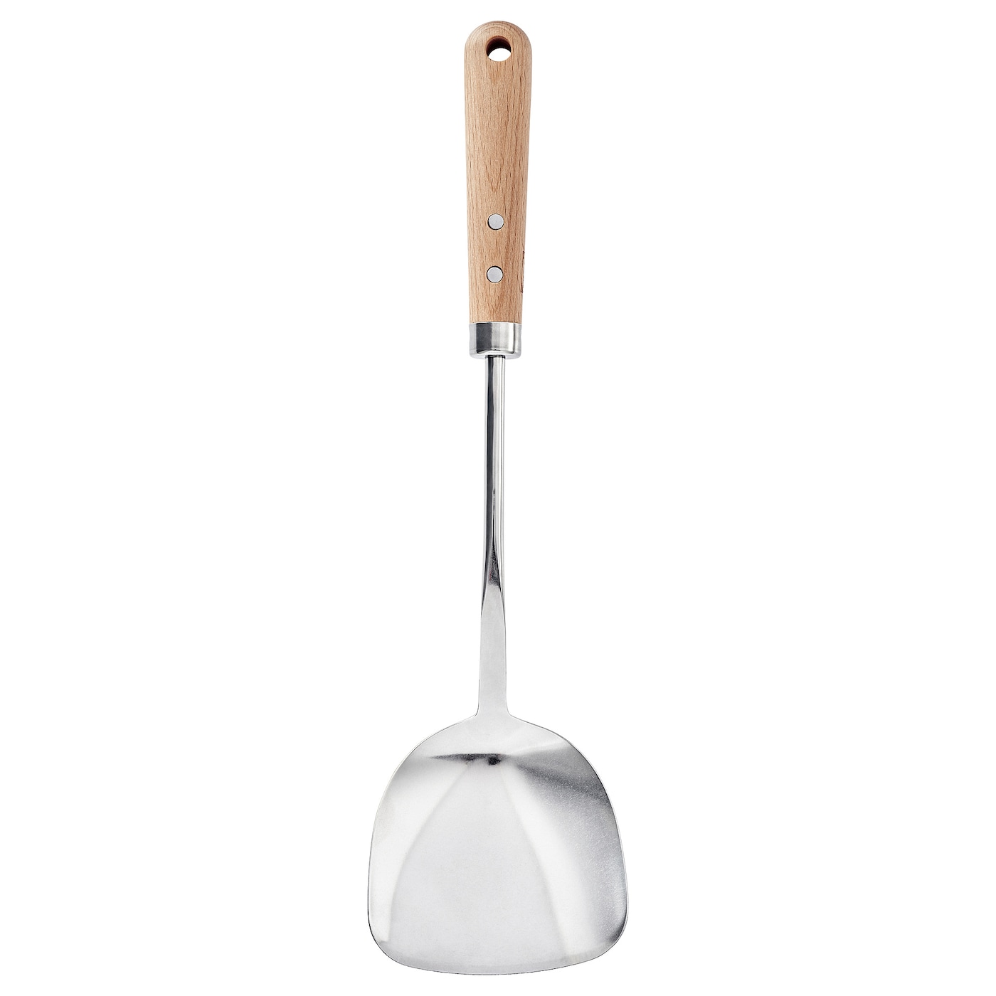 IKEA VARDAGEN łopatka do woka, stal nierdz/buk, 36 cm