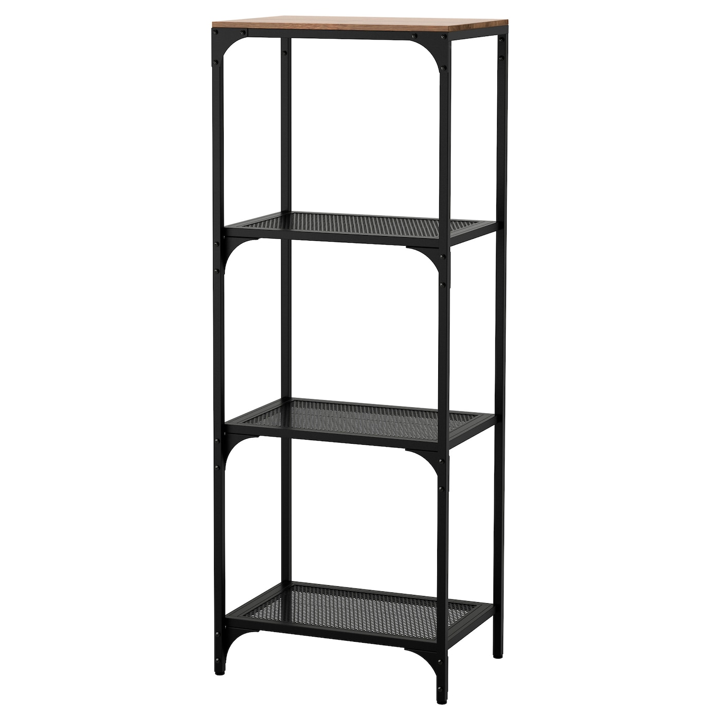 IKEA FJÄLLBO regał, czarny, 51x136 cm