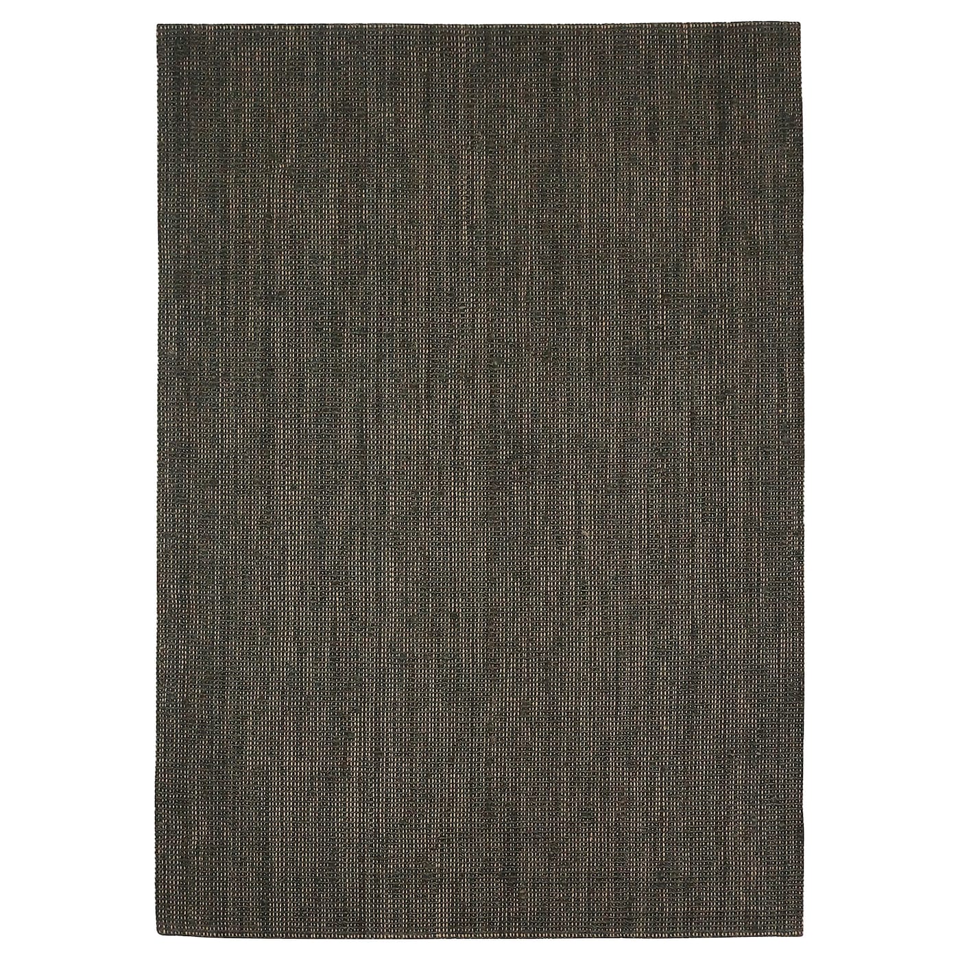 IKEA LANDBANA dywan tkany na płasko, ciemnozielony, 133x195 cm