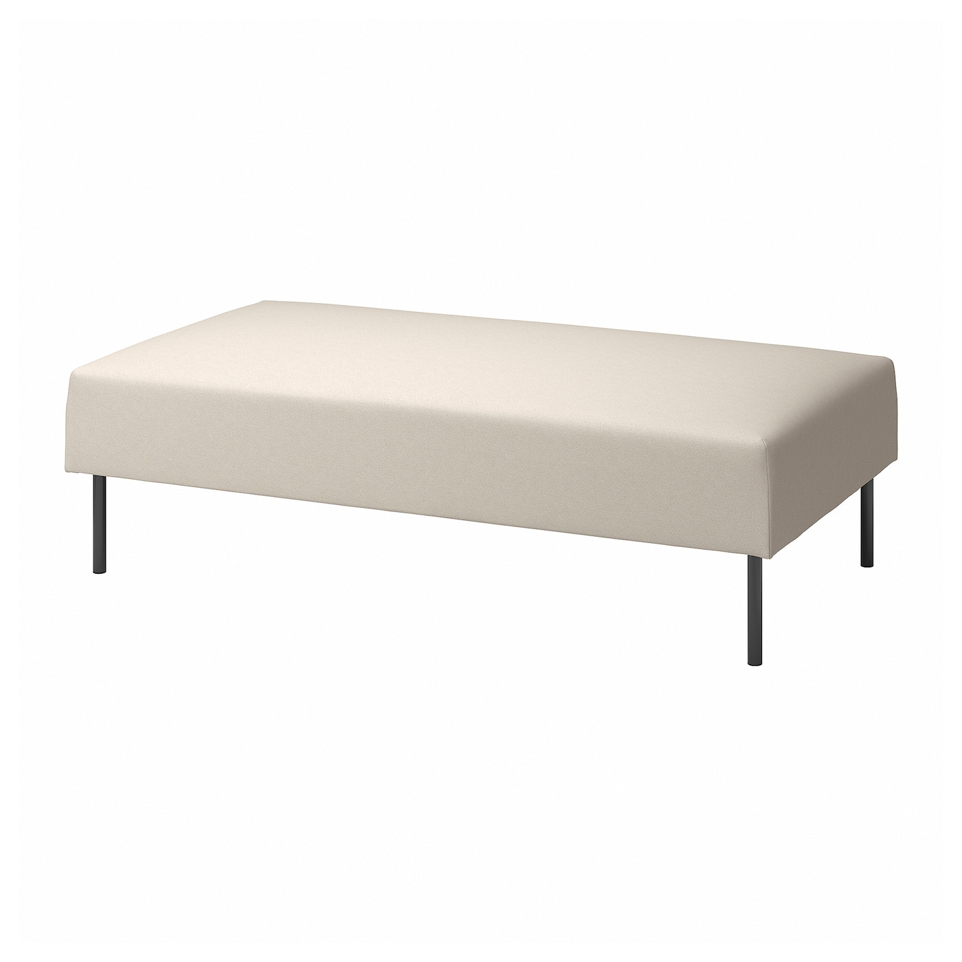 IKEA LILLEHEM moduł 2-osobowy, Vissle/beżowy metal, Głębokość: 72 cm