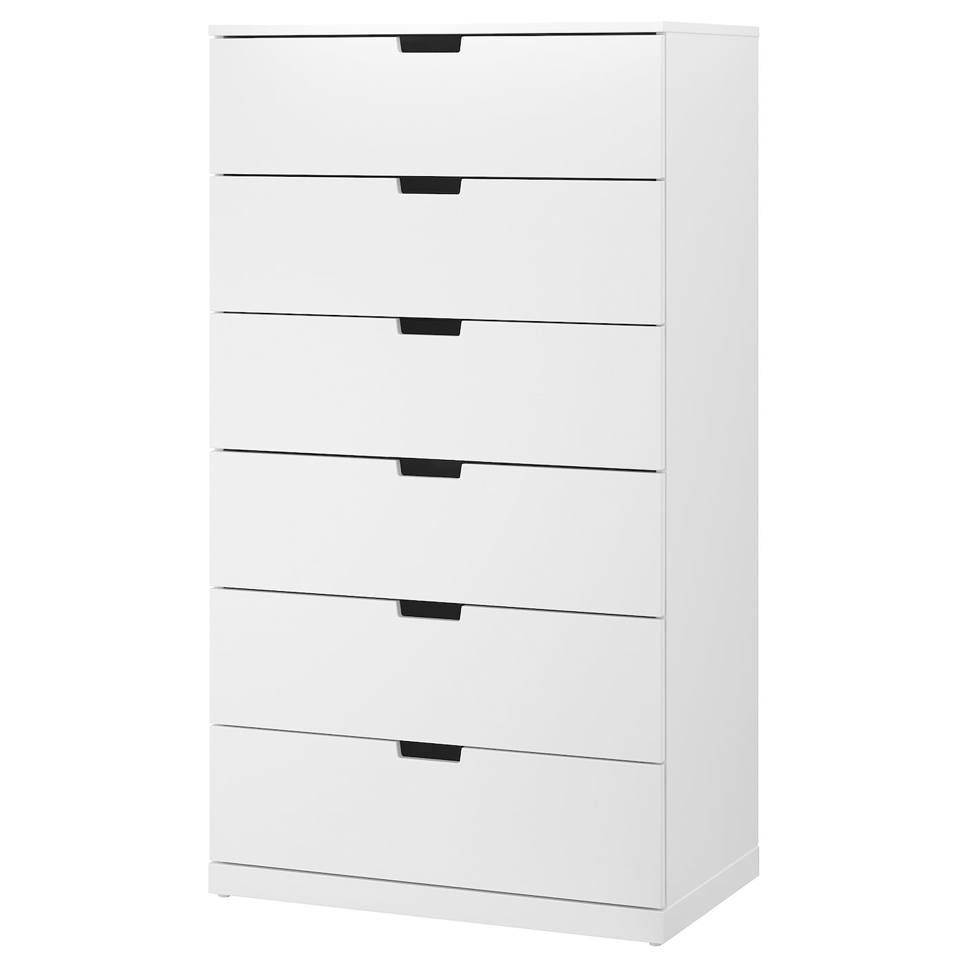 IKEA NORDLI komoda, 6 szuflad, biały, 80x145 cm